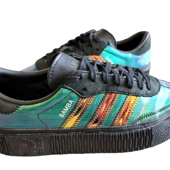 adidas | Shoes | Adidas Sambarose Green Iridescent Sneakers | Poshmark